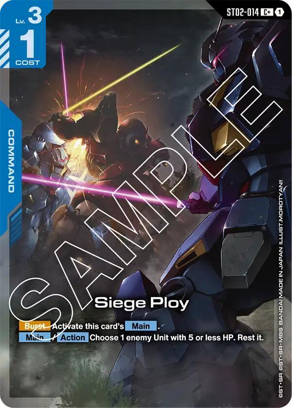 Siege Ploy ST02-014 C+ Gundam card