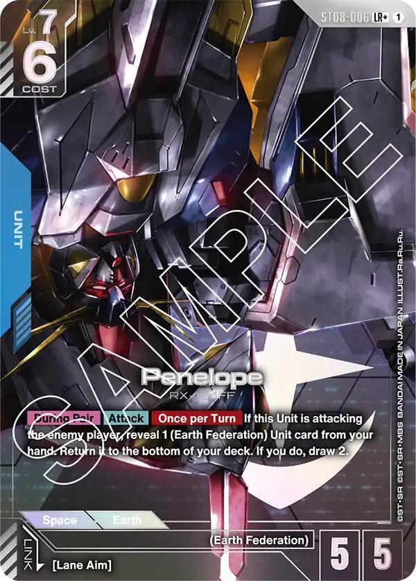 Penelope (LR) ST08-006 LR+ Gundam card