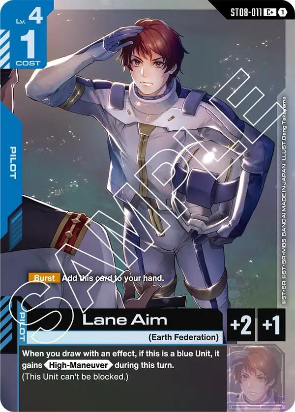 Lane Aim ST08-011 C+ Gundam card