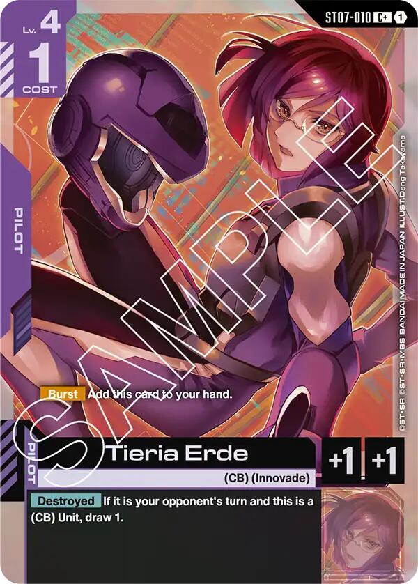 Tieria Erde ST07-010 C+ Gundam card