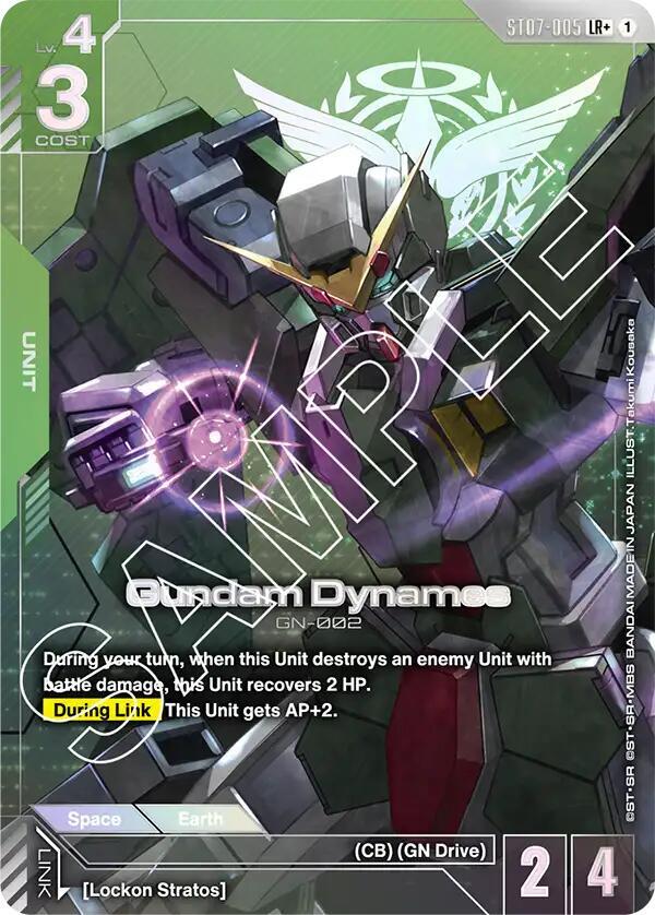 Gundam Dynames (LR) ST07-005 LR+ Gundam card
