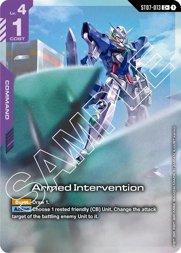 Armed Intervention ST07-013 C+ Gundam card
