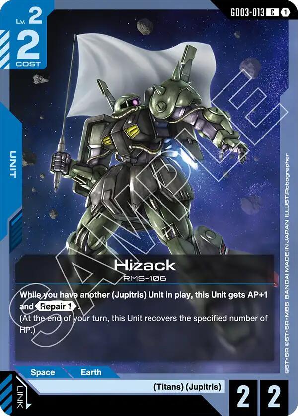 Hizack GD03-013 Gundam card