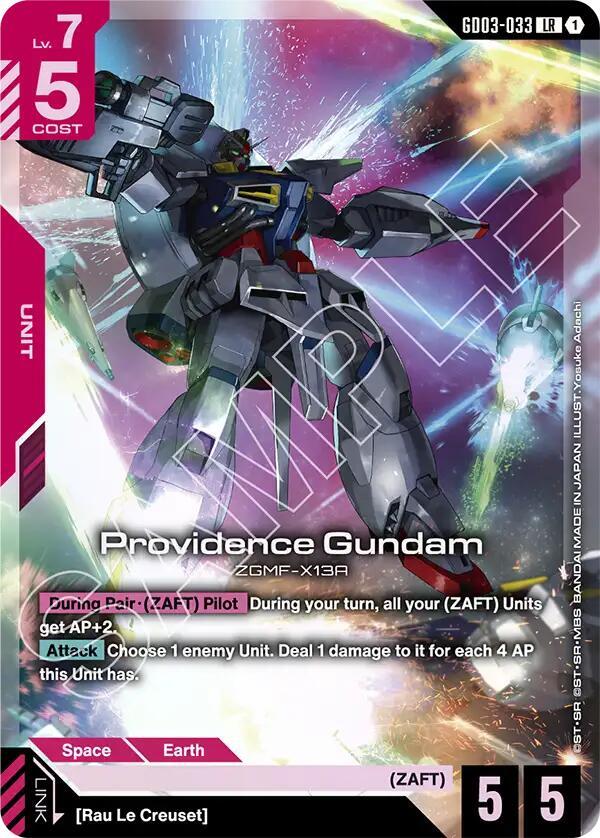 Providence Gundam GD03-033 Gundam card