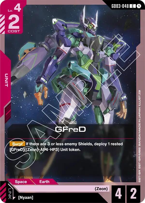 GFreD GD03-048 Gundam card