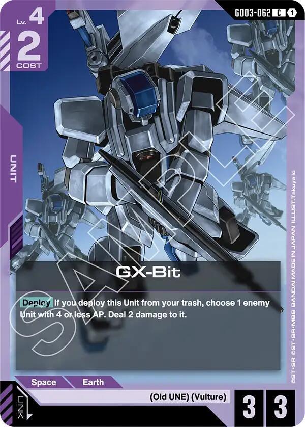 GX-Bit GD03-062 Gundam card