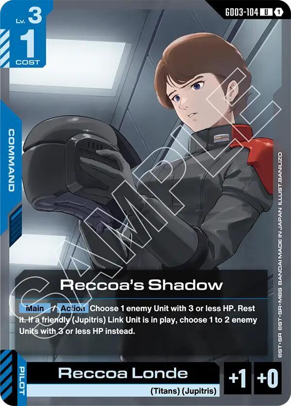 Reccoa's Shadow GD03-104 Gundam card