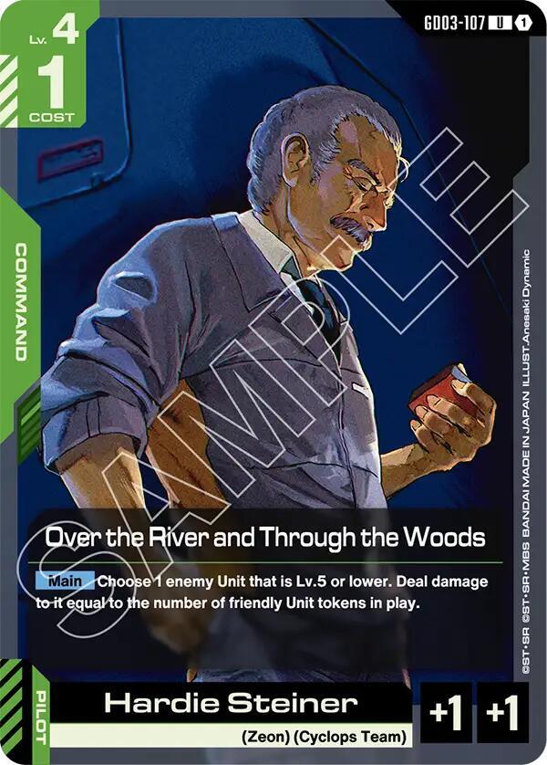 Over the River and Through the Woods GD03-107 Gundam card
