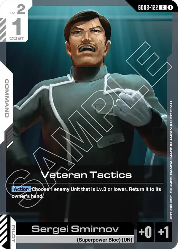 Veteran Tactics GD03-122 Gundam card