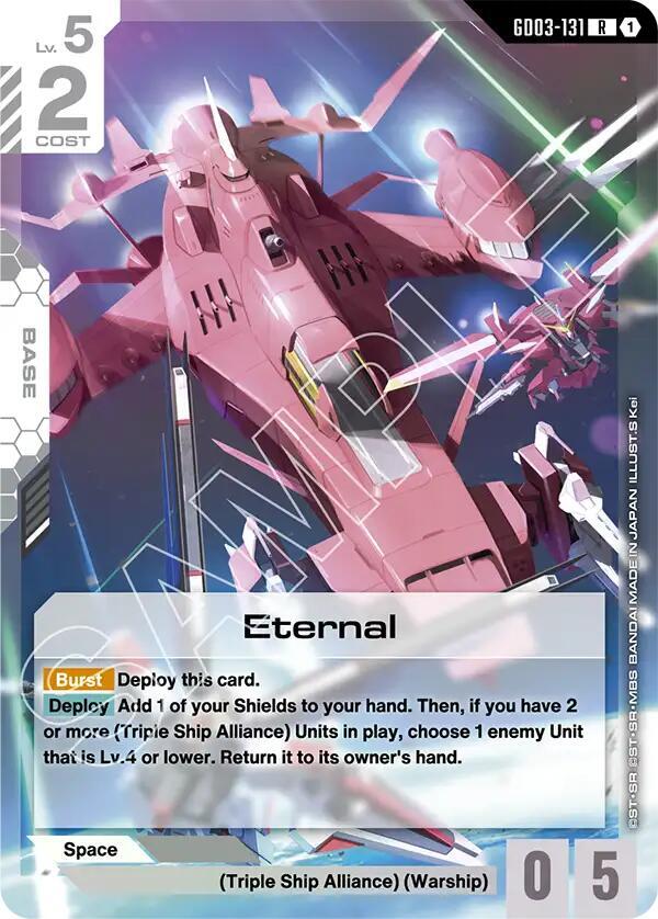 Eternal GD03-131 Gundam card