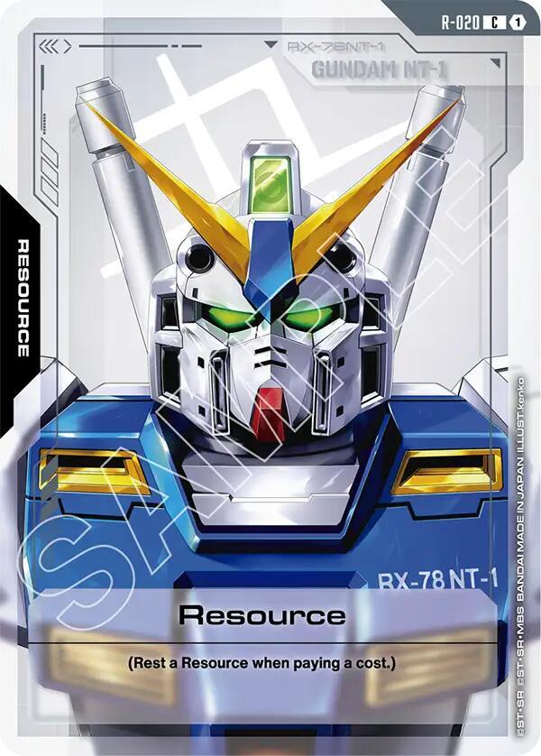 Resource R-020 Gundam card