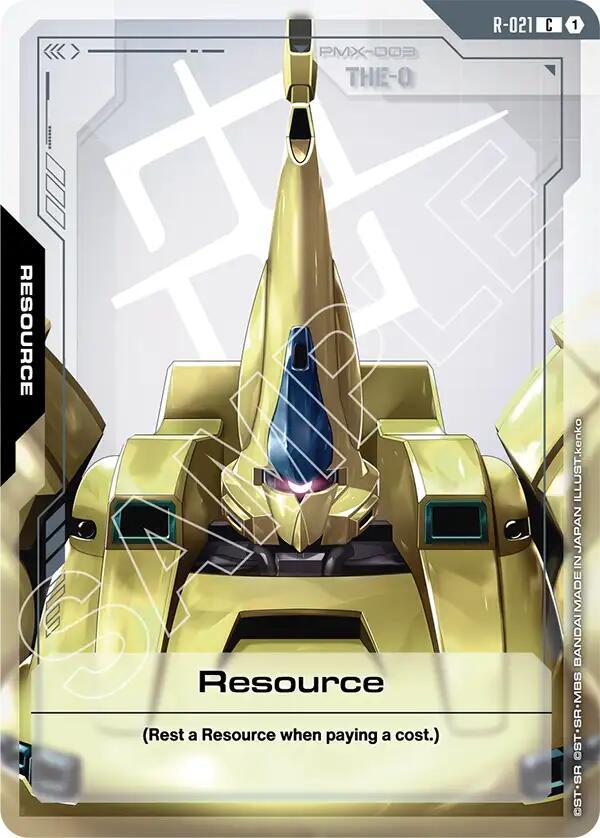Resource R-021 Gundam card
