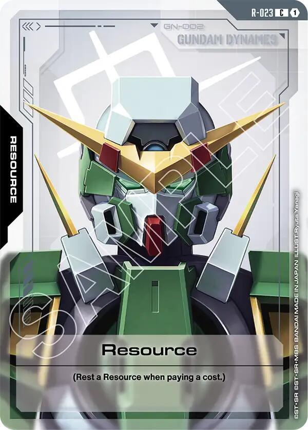 Resource R-023 Gundam card