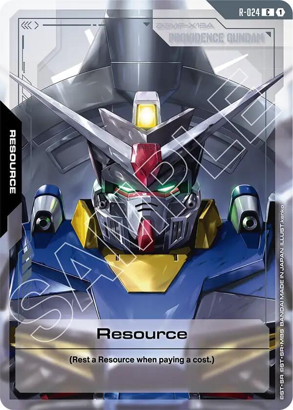 Resource R-024 Gundam card