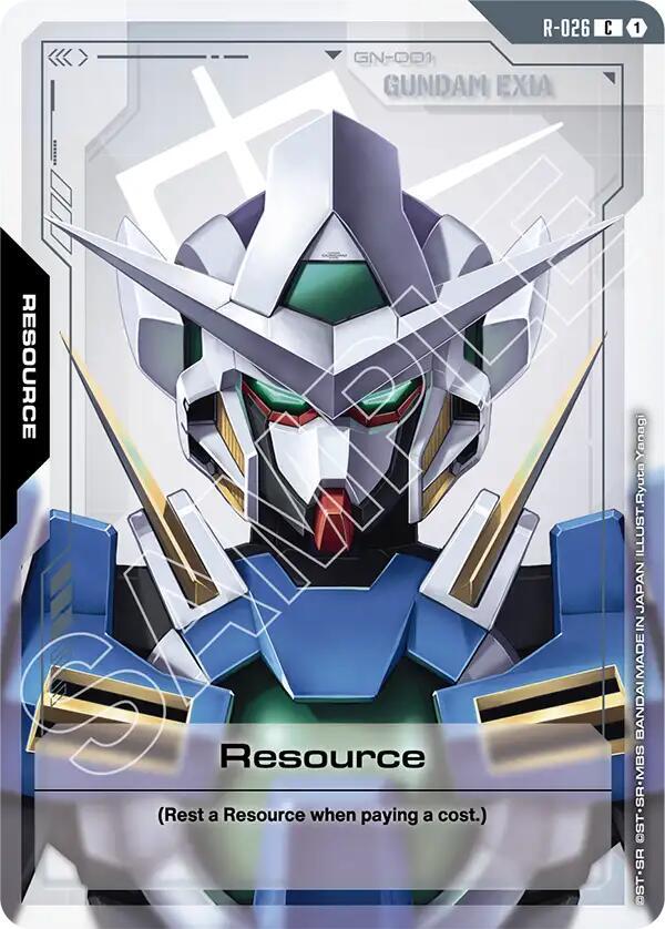 Resource R-026 Gundam card