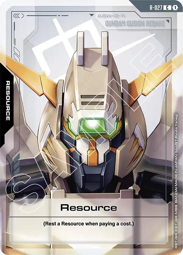 Resource R-027 Gundam card