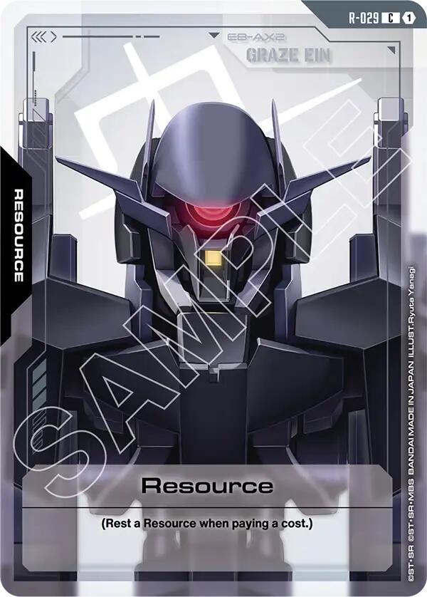 Resource R-029 Gundam card