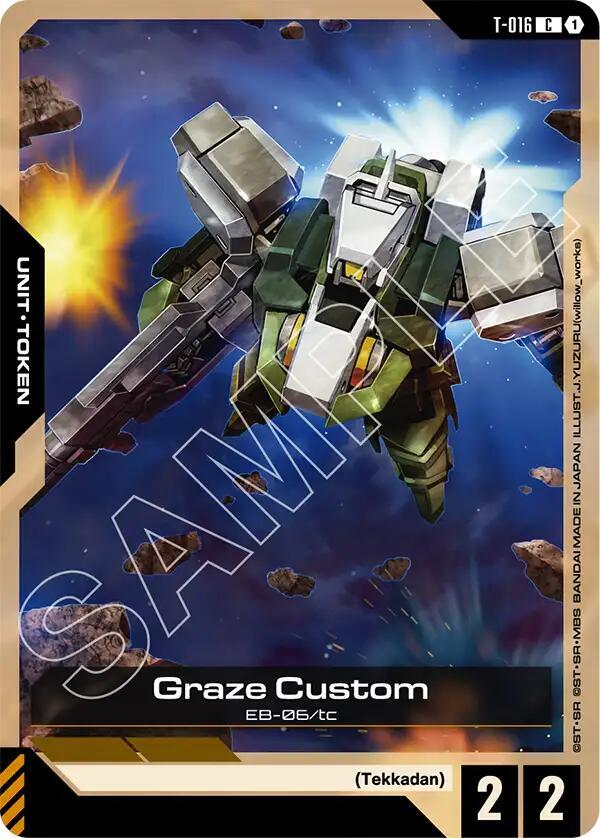 Graze Custom T-016 Gundam card