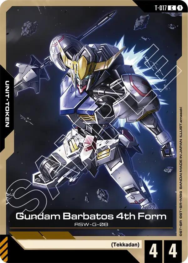 Gundam Barbatos 4th Form T-017 Gundam card