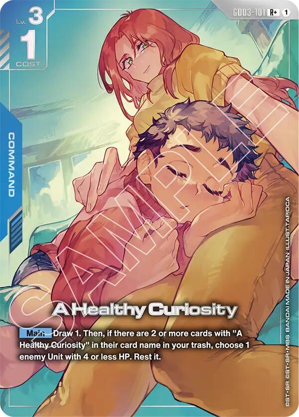 A Healthy Curiosity GD03-101 R+ Gundam card
