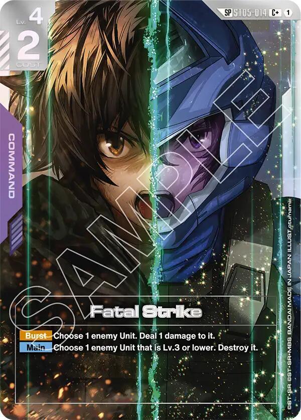 Fatal Strike ST05-014 C+ Gundam card