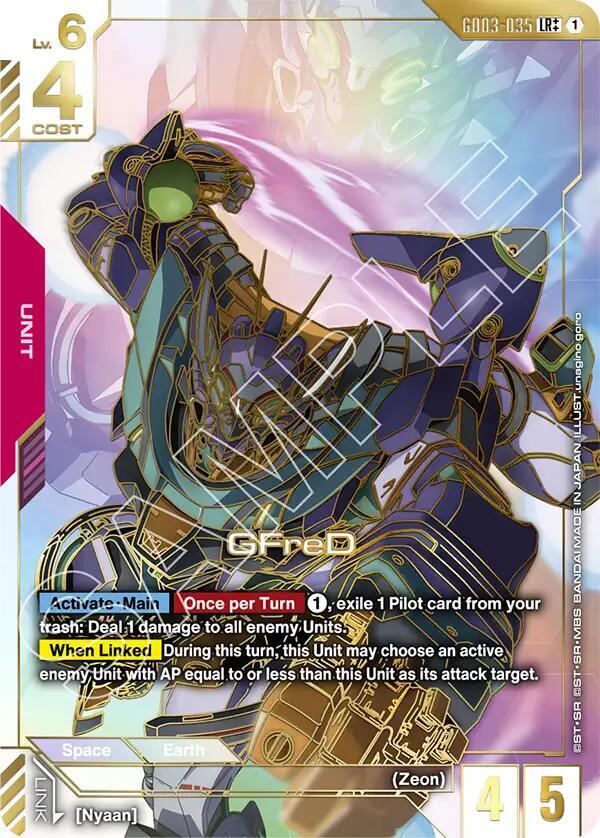 GFreD GD03-035 LR++ Gundam card