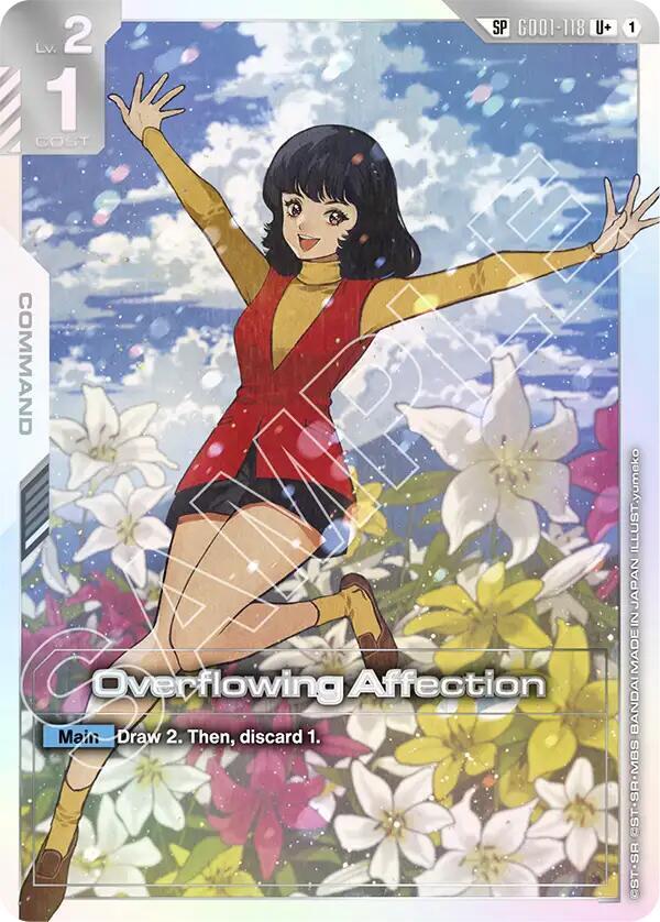 Overflowing Affection GD01-118 U+ Gundam card