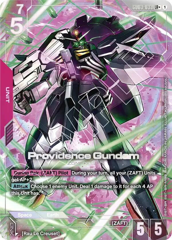 Providence Gundam GD03-033 LR+ Gundam card