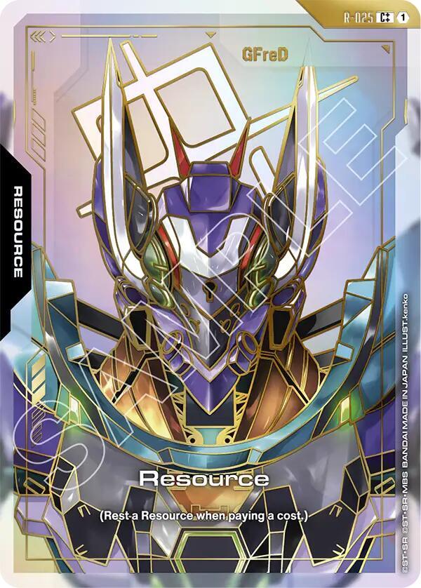 Resource R-025 C++ Gundam card