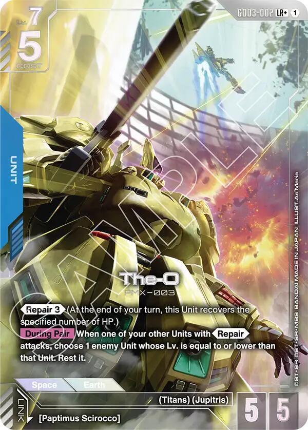 The-O GD03-002 LR+ Gundam card