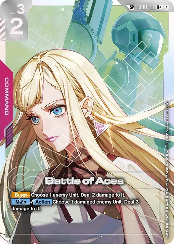 Battle of Aces GD01-111 R+ Gundam card