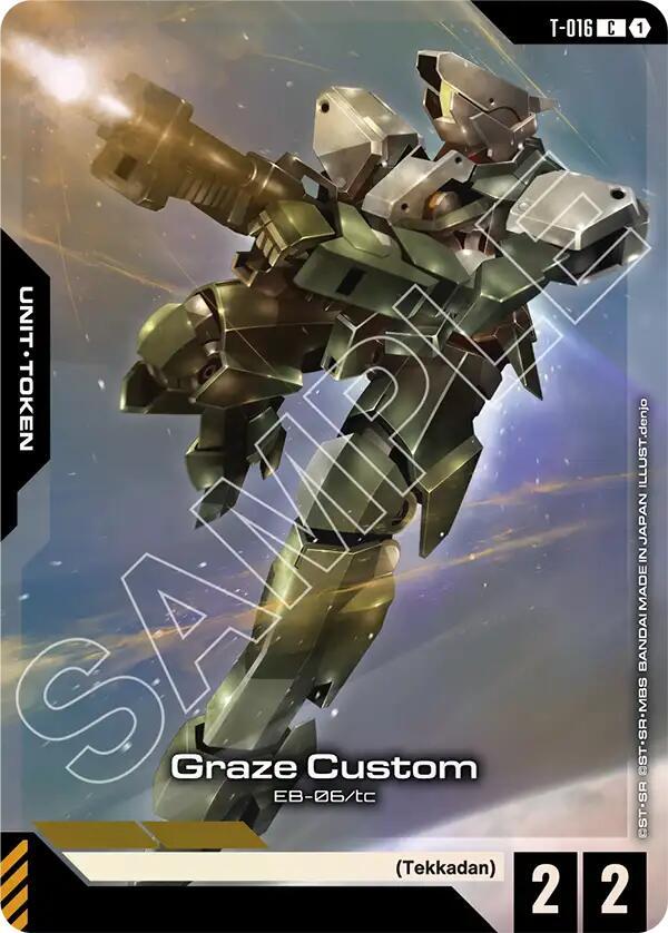 Graze Custom T-016 C Gundam card