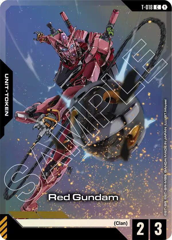 Red Gundam T-018 C Gundam card