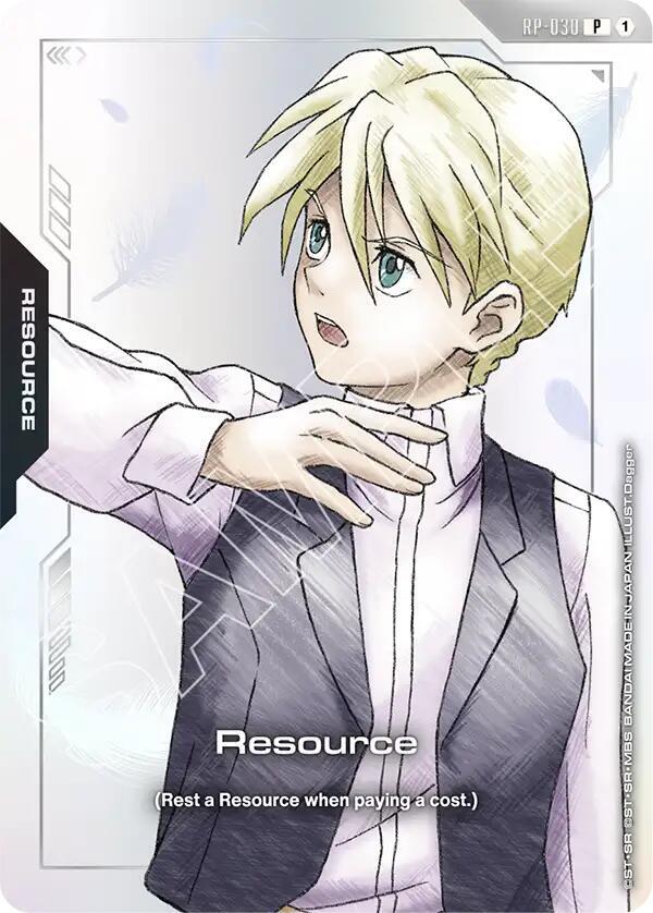 Resource (Premium Accessory Set - Mobile Suit Gundam Wing) RP-030 Gundam card