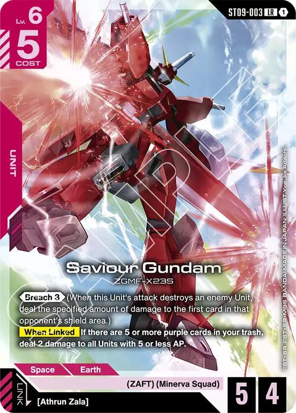 Saviour Gundam ST09-003 Gundam card