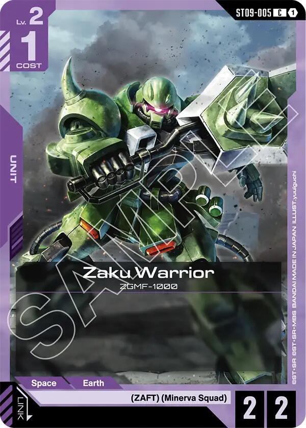 Zaku Warrior ST09-005 Gundam card