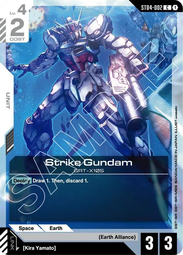 Strike Gundam ST04-002 C Gundam card
