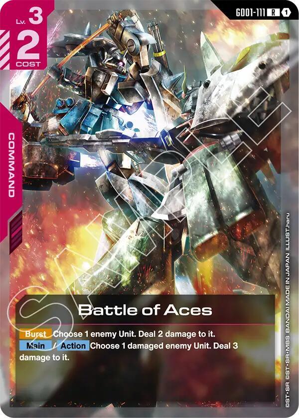 Battle of Aces GD01-111 R Gundam card