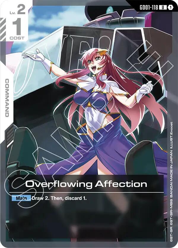 Overflowing Affection GD01-118 U Gundam card