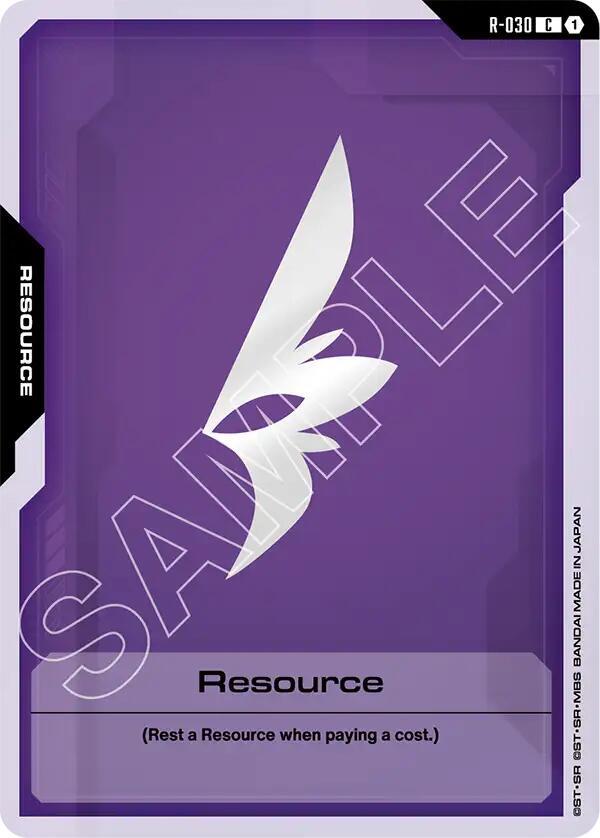 Resource R-030 Gundam card