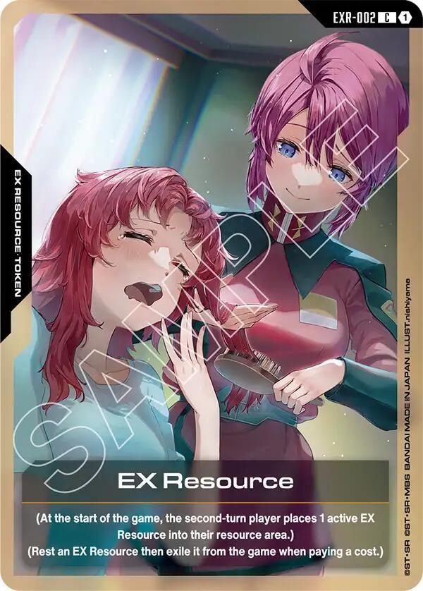 EX Resource Tokens Gundam Card Game set cover card