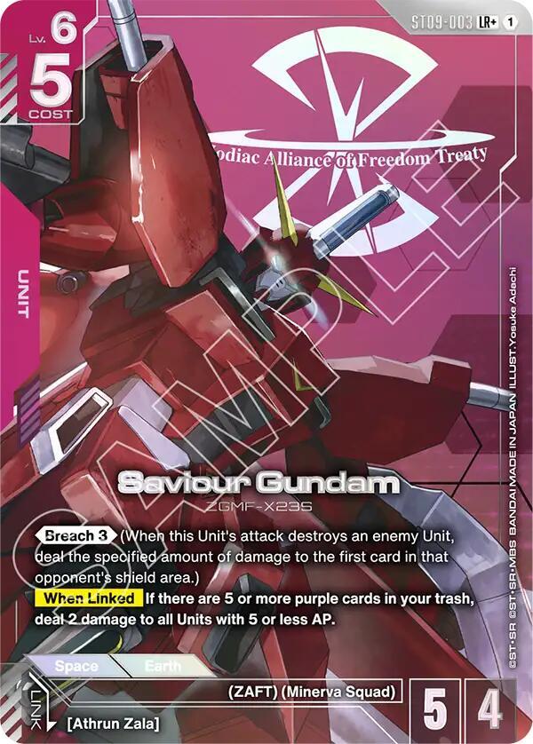 Saviour Gundam ST09-003 LR+ Gundam card