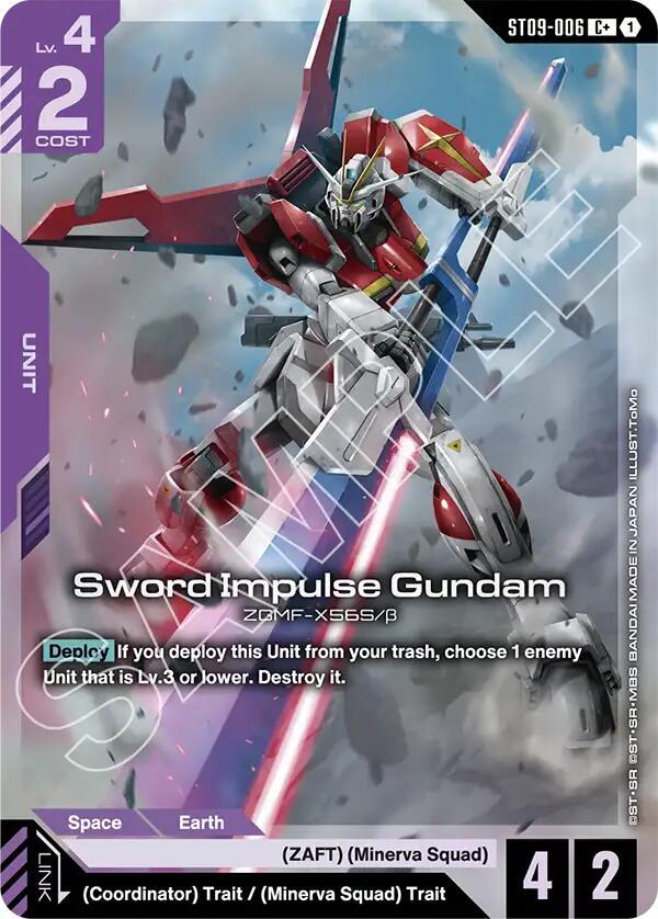 Sword Impulse Gundam ST09-006 C+ Gundam card