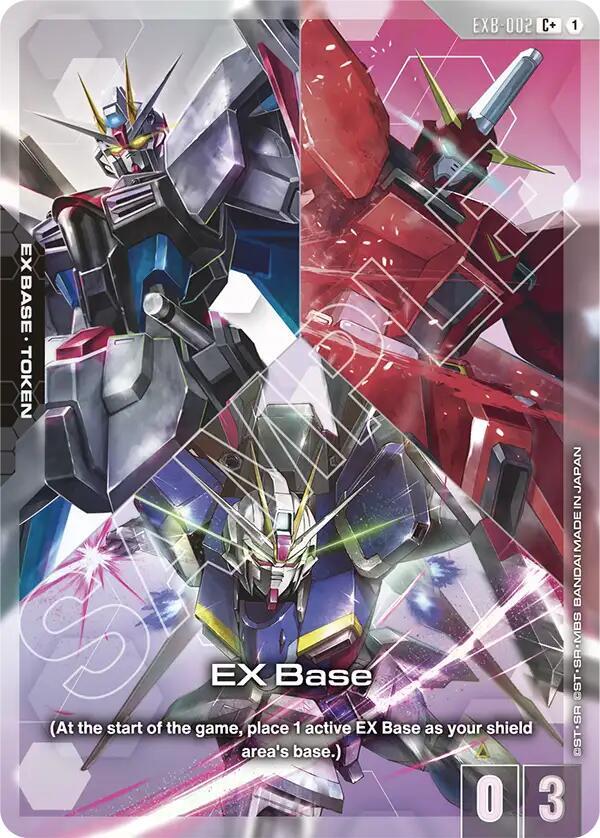 EX Base EXB-002 C+ Gundam card