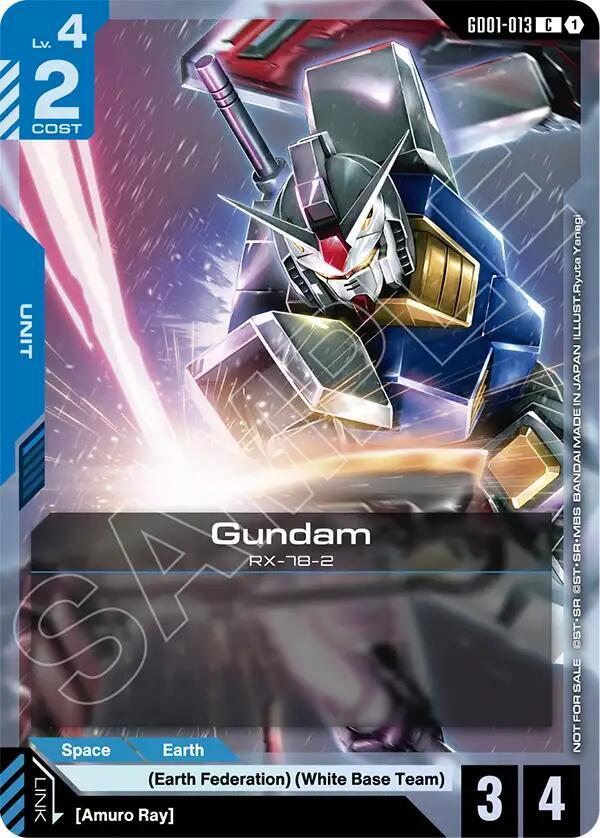 Gundam GD01-013 C Gundam card