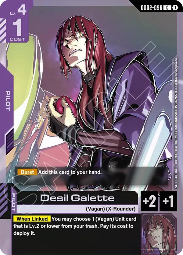 Desil Galette GD02-096 C Gundam card