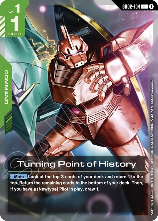 Turning Point of History GD02-104 U Gundam card