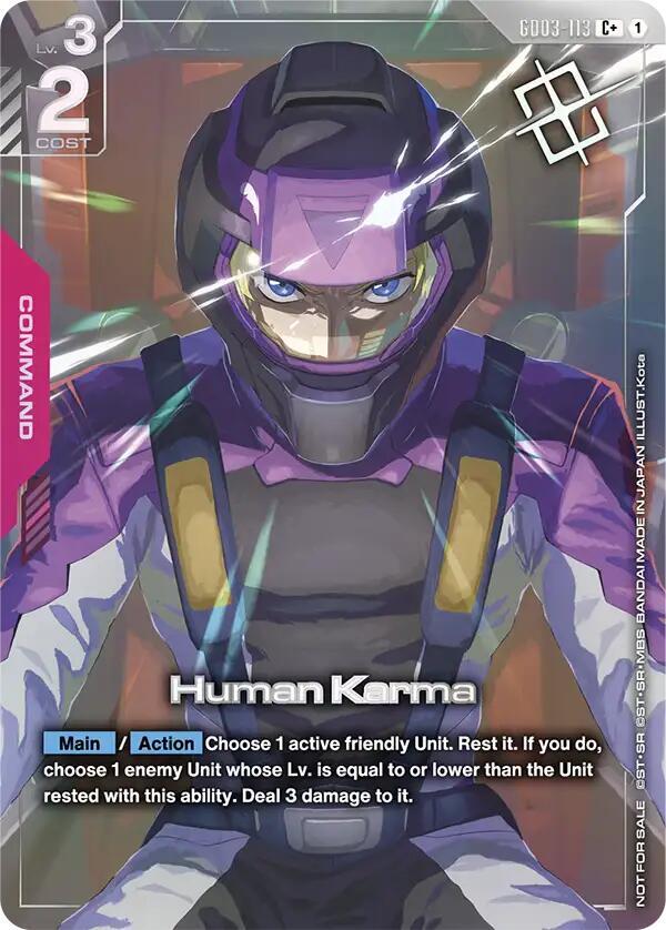 Human Karma GD03-113 C+ Gundam card
