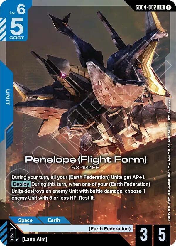 Penelope (Flight Form) GD04-002 Gundam card