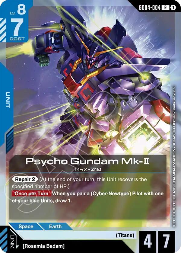 Psycho Gundam Mk-II GD04-004 Gundam card